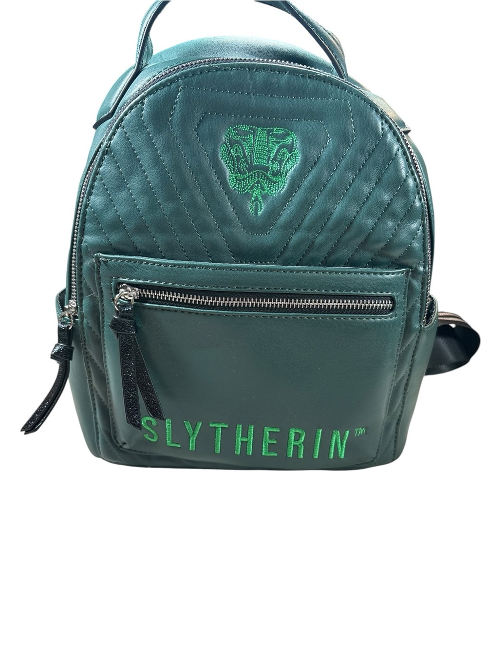 Danielle Nicole Emerald Slytherin Quilted Mini Backpack Plus Extras - Picture 2 of 16